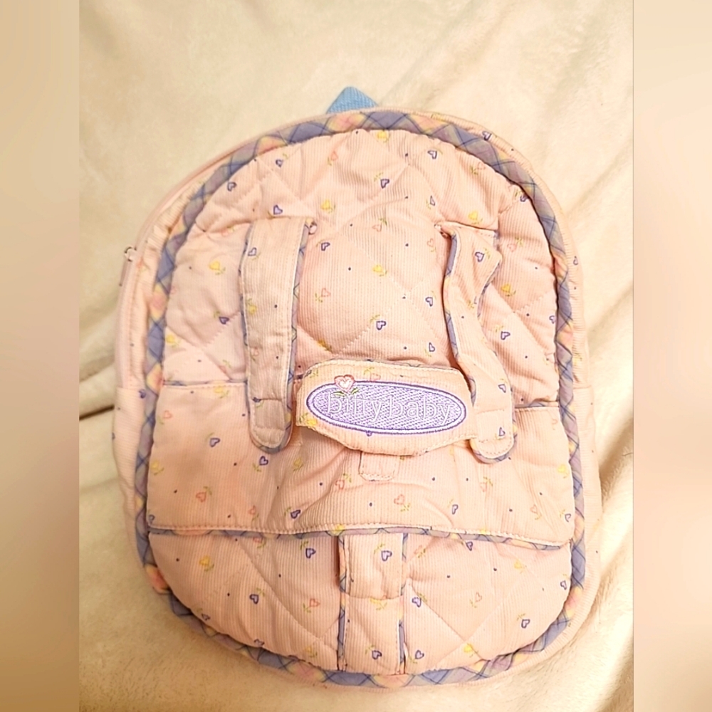 Vintage 2001 Original American Girl Bitty Baby Pink Backpack Carrier
